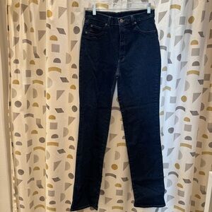 High-Rise Straight Leg Women's Jeans - Dark Indigo